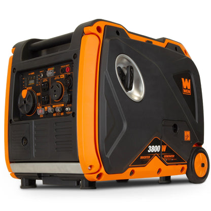 WEN 56380i Super Quiet 3800-Watt RV-Ready Portable Inverter Generator with Fuel Shut-Off and Electric Start - 56380i