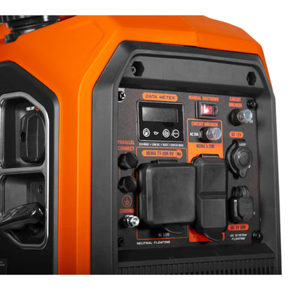 WEN 56432i 4500-Watt Inverter Generator, RV-Ready, Quiet, Portable, and Lightweight with Fuel Shut Off - 56432i