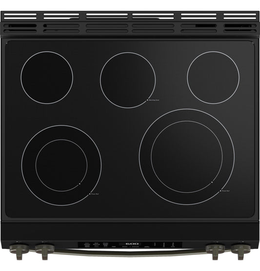 GE APPLIANCES GRS600AVDS GE(R) 30" Slide-In Electric Convection Range with No Preheat Air Fry and EasyWash(TM) Oven Tray - GRS600AVDS-KT