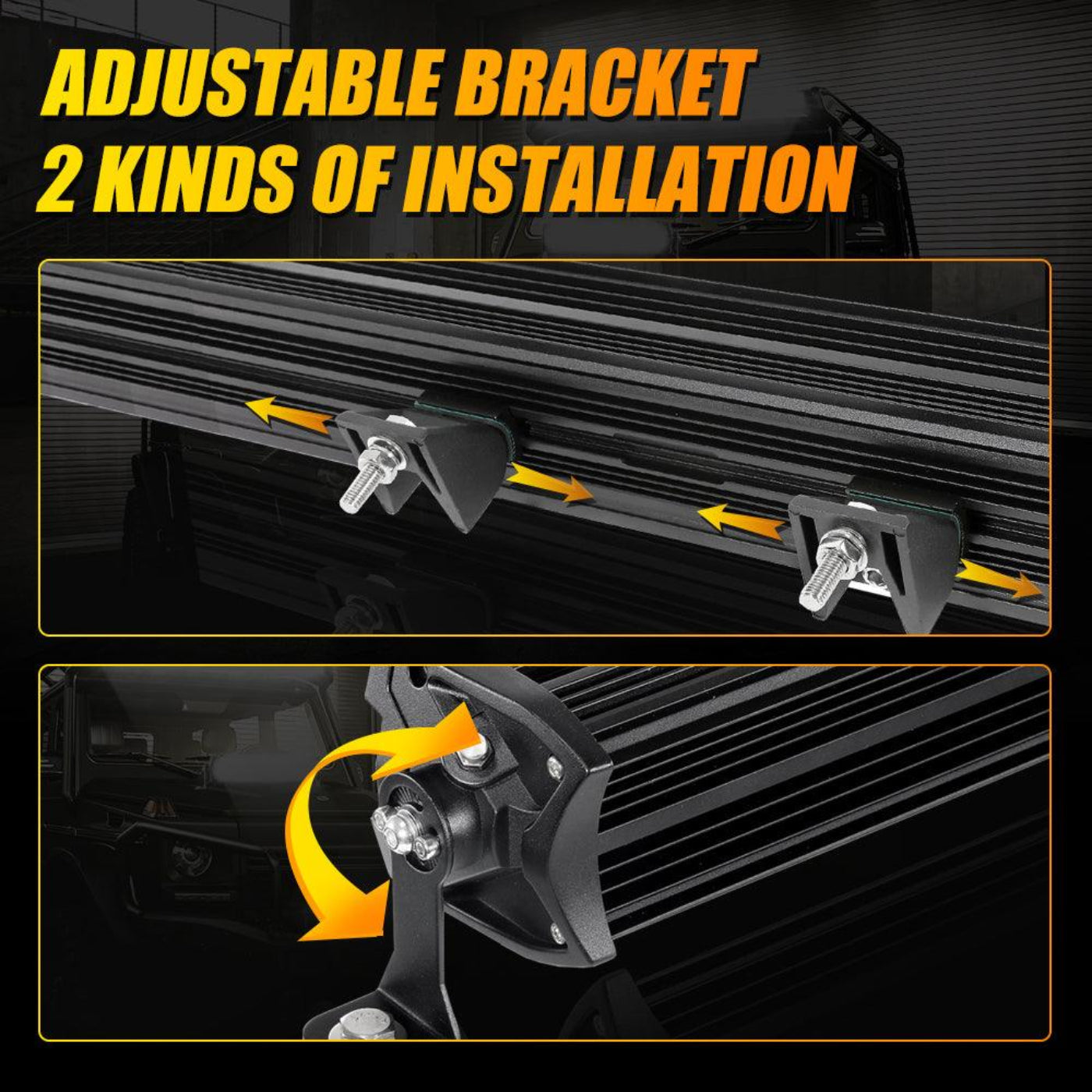 Auxbeam AR-800 RGB Switch Panel with APP+22 Inch 5D-PRO LED Light Bar, Toggle/ Momentary/ Pulsed Mode Supported - GP00012144