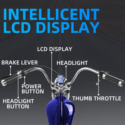 Tracer 500W Twenty5 GT Chopper Cruiser Electric Bike