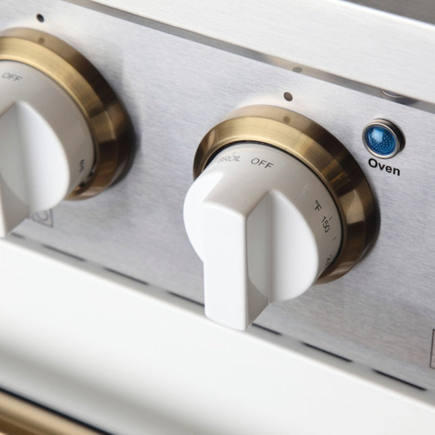 Kucht 48" Pro-Style Propane Gas Dual Fuel Range in White with Gold Accents, KDF482/LP-W-GOLD - KDF482/LP-W-GOLD