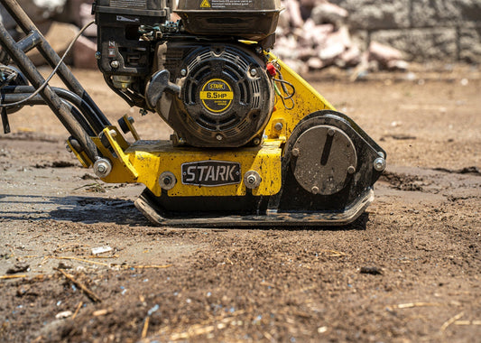 Stark USA 212cc Walk Behind 7hp Gas Vibratory Plate Compactor Rammer Soil Dirt - 61003