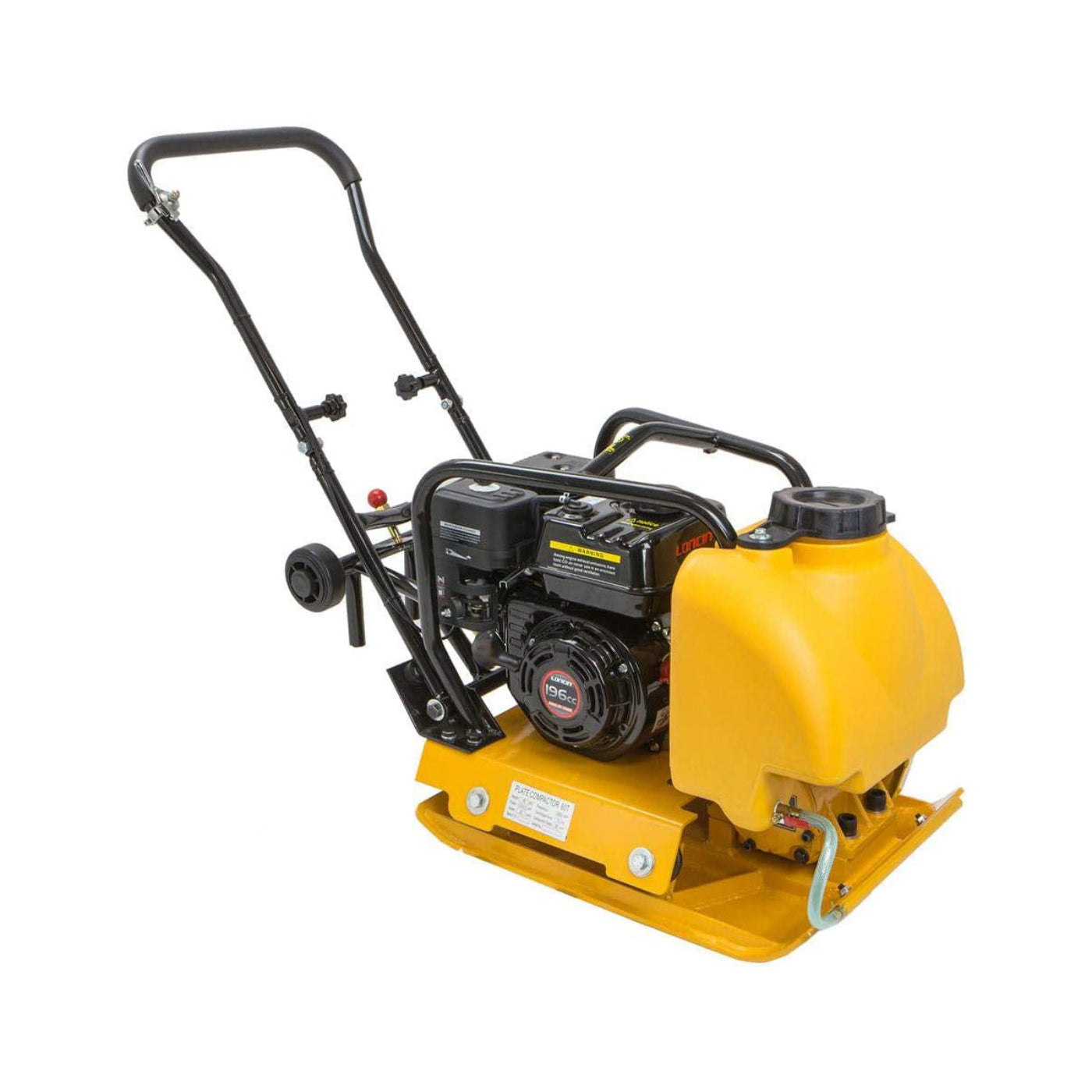 Stark USA 6.5HP Plate Compactor Gas-Powered 196cc 4000lbs Force With Water Tank - 61006