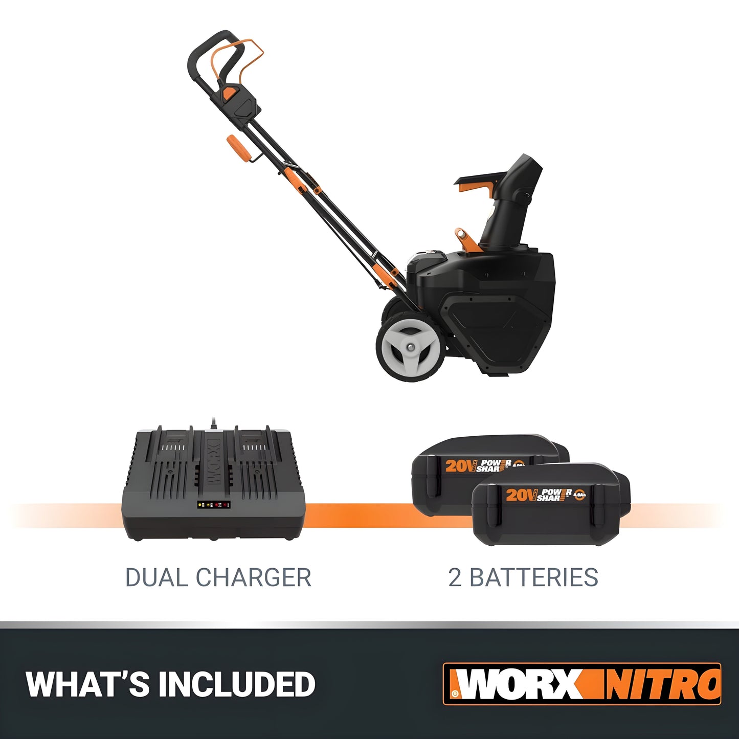 Worx  Cordless 40V Nitro Power Share 20" Snow Blower -WG585