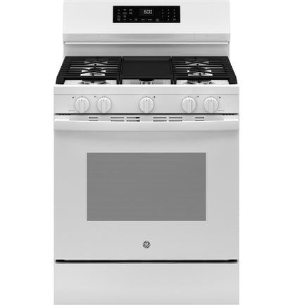 GE APPLIANCES GGF600AVWW GE(R) 30" Free-Standing Gas Convection Range with No Preheat Air Fry and EasyWash(TM) Oven Tray - GGF600AVWW-KT