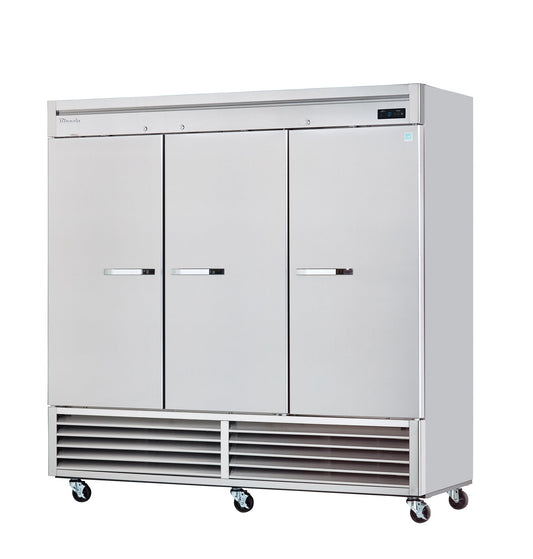 Blue Air| 81" Wide 3 Door Bottom Mount Reach-In Freezer -  BSF72-HC
