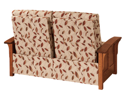 QW Amish Skyline Panel Reclining Loveseat - 103J-620-SPLR-FAB