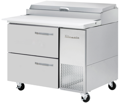 Blue Air BAPP44-D2-HC | 44" Wide 2 Drawer Pizza Prep Table - BAPP44-D2-HC
