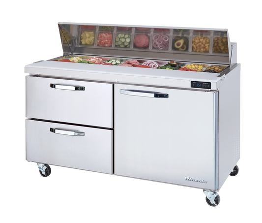 Blue Air  67" Wide 2 Drawer Pizza Prep Table - BAPP67-D2R-HC