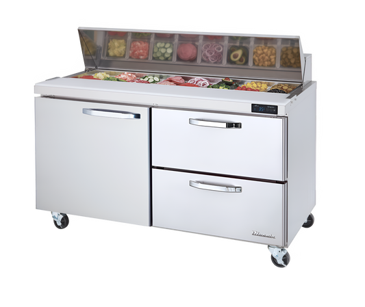 Blue Air  67" Wide 2 Drawer Pizza Prep Table - BAPP67-D2R-HC
