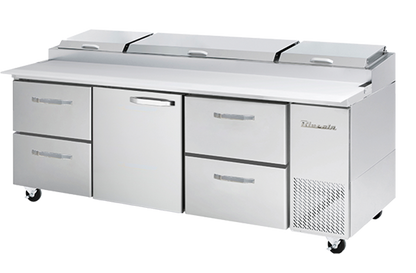 Blue Air  | 93" Wide 4 Drawer Pizza Prep Table - BAPP93-D4LR-HC