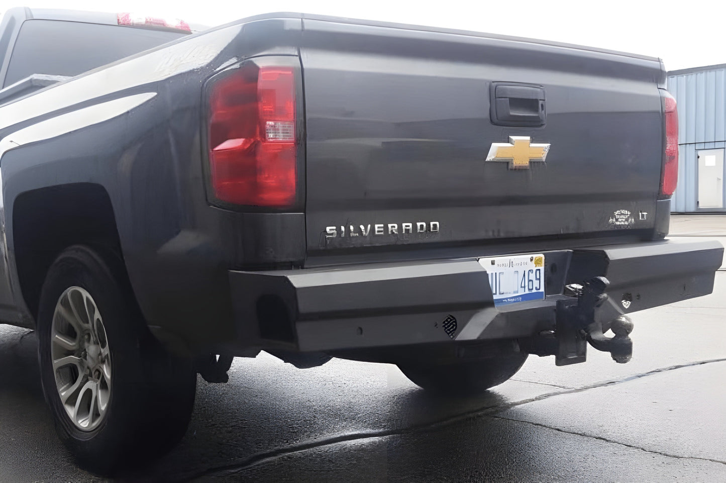 Steelcraft Chevy Silverado 1500 2007-2013 Elevation Rear Bumper Fine Texture Black - 65-20400