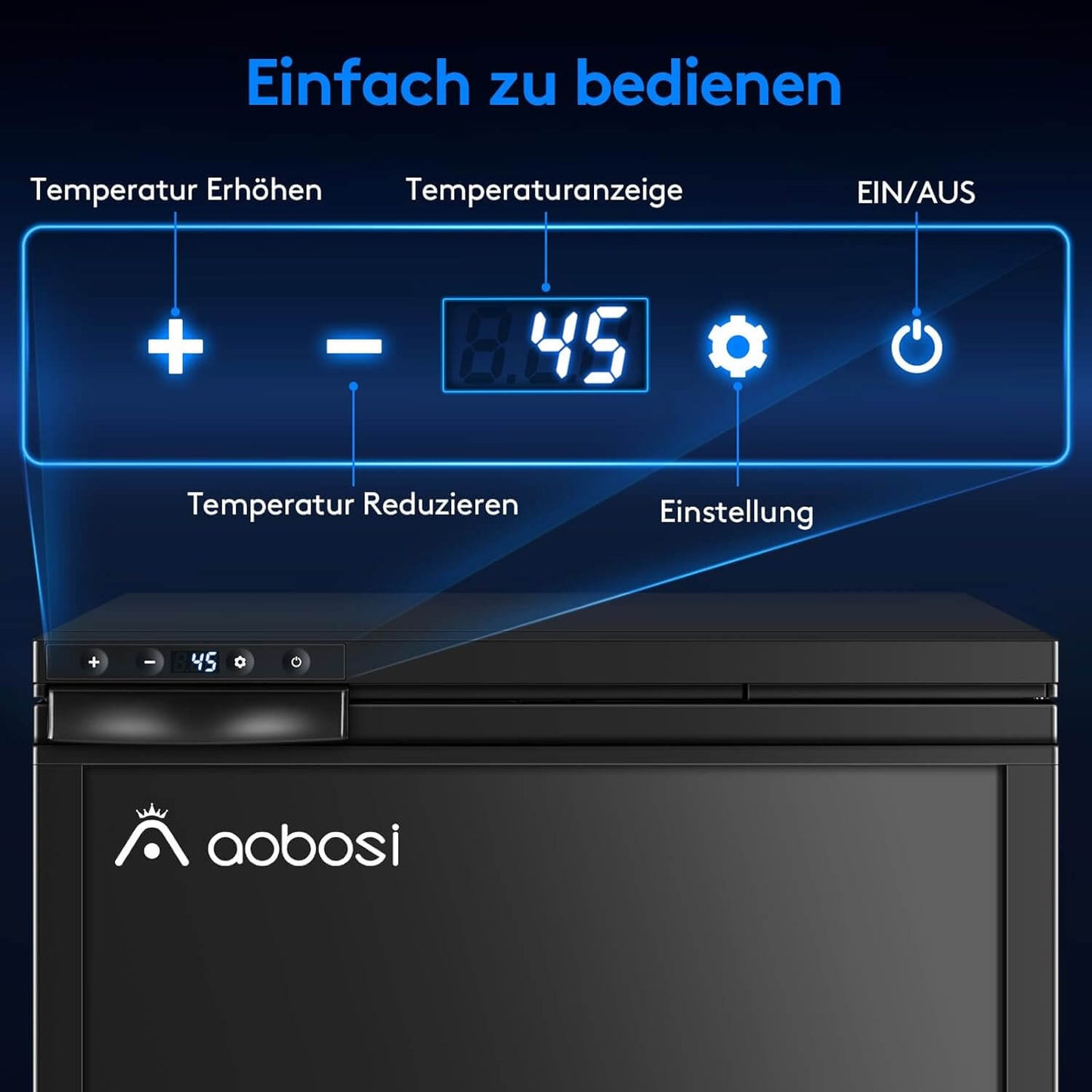 AOBOSI RV Refrigerater Copressor Fridge 65L/83L - CR65