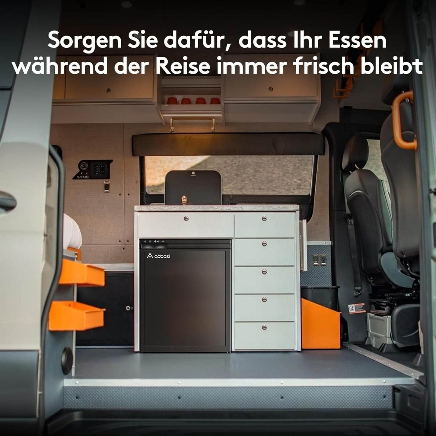 AOBOSI RV Refrigerater Copressor Fridge 65L/83L - CR65