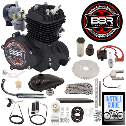 Tracer 26 Inch Men's Ace Beach Cruiser + BBR Tuning 2-Stroke Engine - STK-BEK80-S + MB-TOUCH-M-MBK