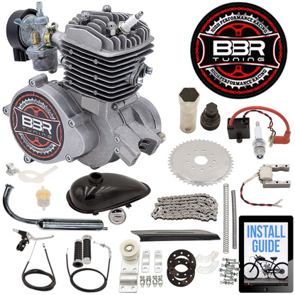Tracer 26 Inch Men's Ace Beach Cruiser + BBR Tuning 2-Stroke Engine - STK-BEK80-S + MB-TOUCH-M-MBK