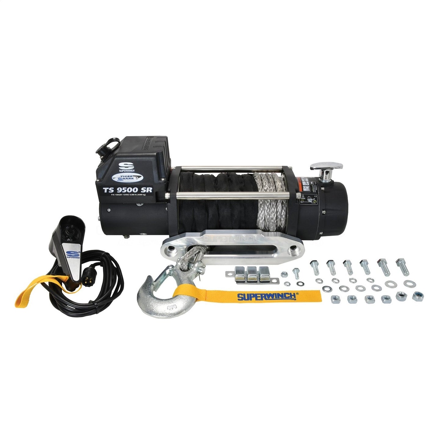 Superwinch Tiger Shark 9500SR Synthetic Rope Winch - 1595201
