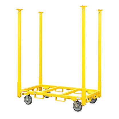 American Cart Warehouse Rack with 72 in legs and 8 in casters