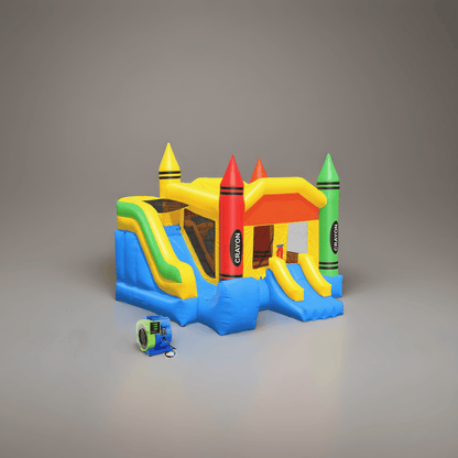 Commercial Crayon Castle Inflatable Bounce House w/ Blower by Cloud 9