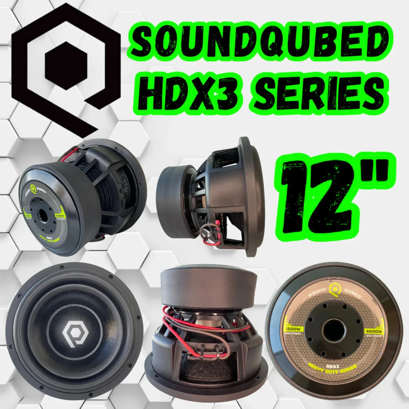 SoundQubed HDX3 12" Series Subwoofer - HDX312-D1