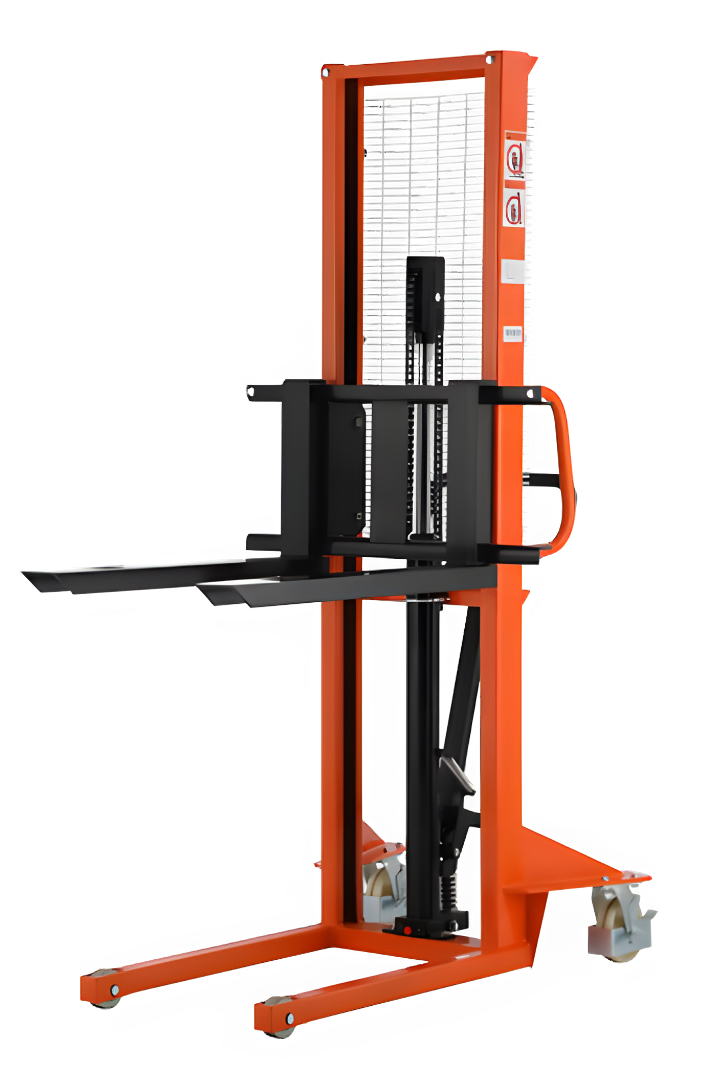Tory Carrier Manual Pallet Stacker Adjustable Forks Fixed Legs 2200 lbs. 63" Lifting Height New - MSF2263