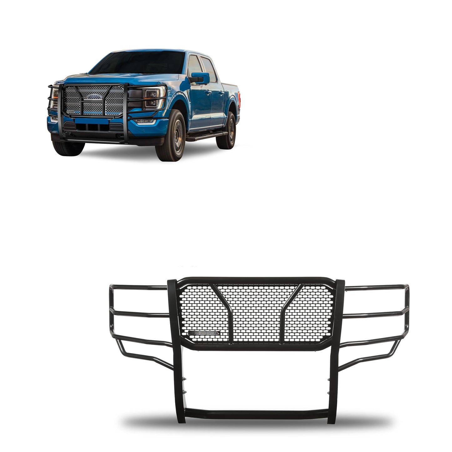 Black Horse  RU-FOF116-B  Rugged Heavy Duty Grille Guard - BLKRUFOF116B