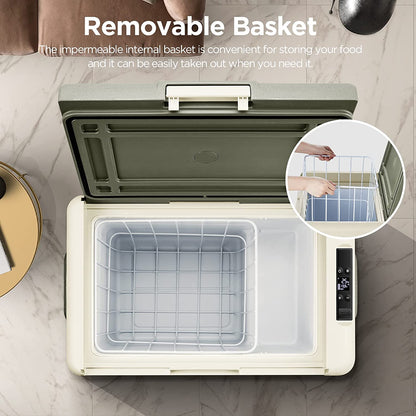 AOBOSI ‎12 Volt Car Fridge 53Qt/50L Green - CL50-GN-WIFI