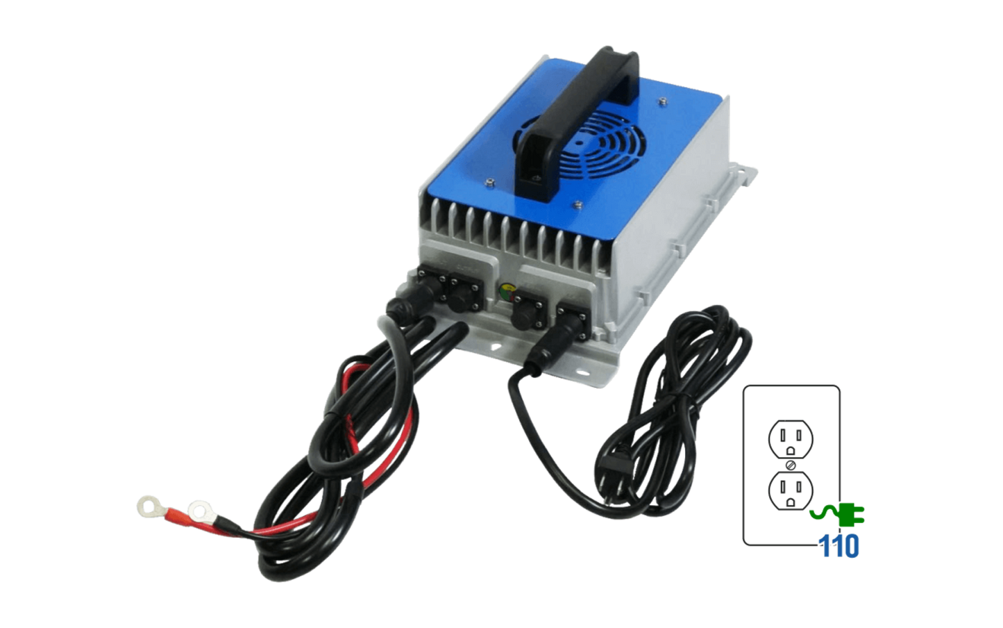 Big Battery 72V 15A Charger (86.4V DC) – Ring Terminals - PWS054