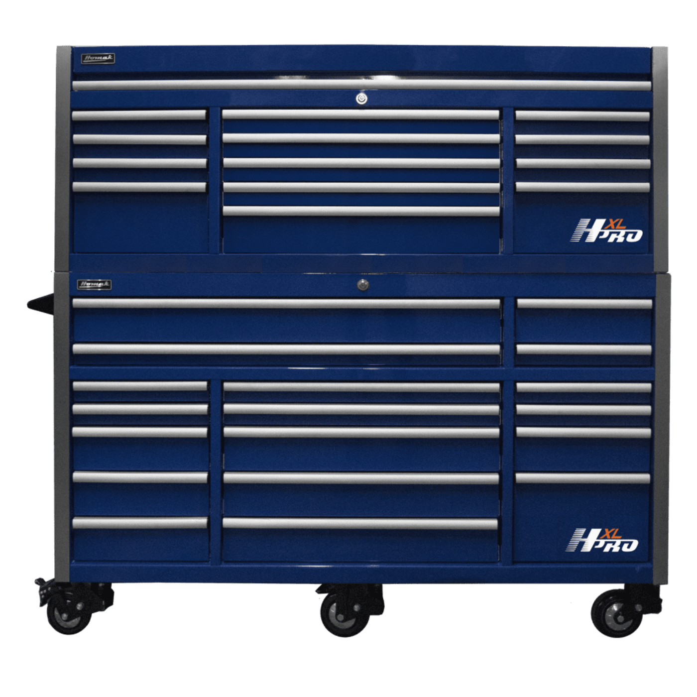 Homak  72” Big Dawg HXL Pro Series Roller Cabinet with Stainless Steel Top - HX04072171