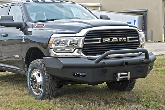 Steelcraft Dodge Ram 2500/3500 2019-2023 HD Bullnose Front Bumper Winch Ready With Hoop - 55-12280