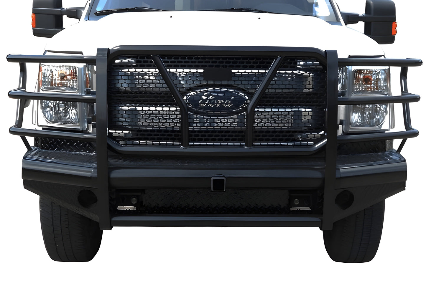Steelcraft Ford F450/F550 Superduty 2011-2016 HD Replacement Front Bumper With Grille Guard Hitch Receiver - HD11370R