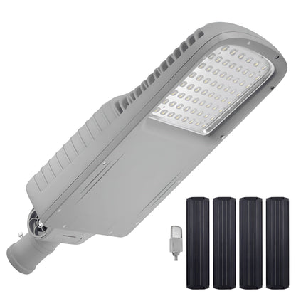 AVS Energy Solar LED Street Light 100 Watt 12800 Lumens 5000K | Smart Street Light Built In Bluetooth | All in One SE Street Light  - AVS-CYS-100W