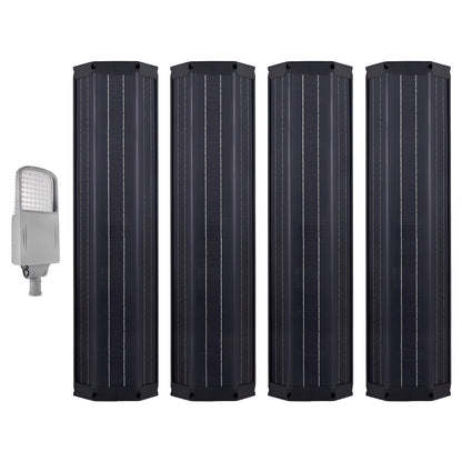 AVS Energy Solar LED Street Light 100 Watt 12800 Lumens 5000K | Smart Street Light Built In Bluetooth | All in One SE Street Light  - AVS-CYS-100W