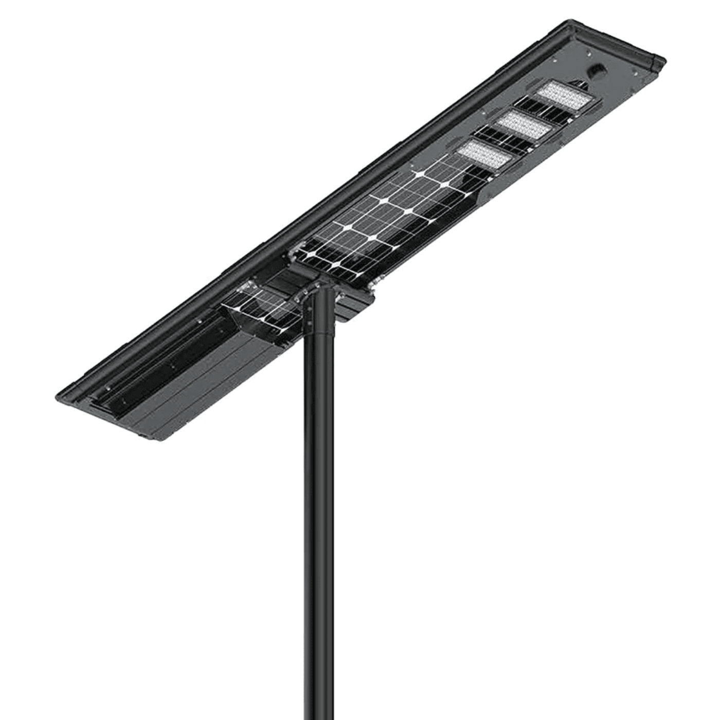 AVS Energy Solar LED Street Light 100 Watt 18000 Lumens 5000K Parking Lot Light Solar All in One Street Light  - AVS-BF02-100W