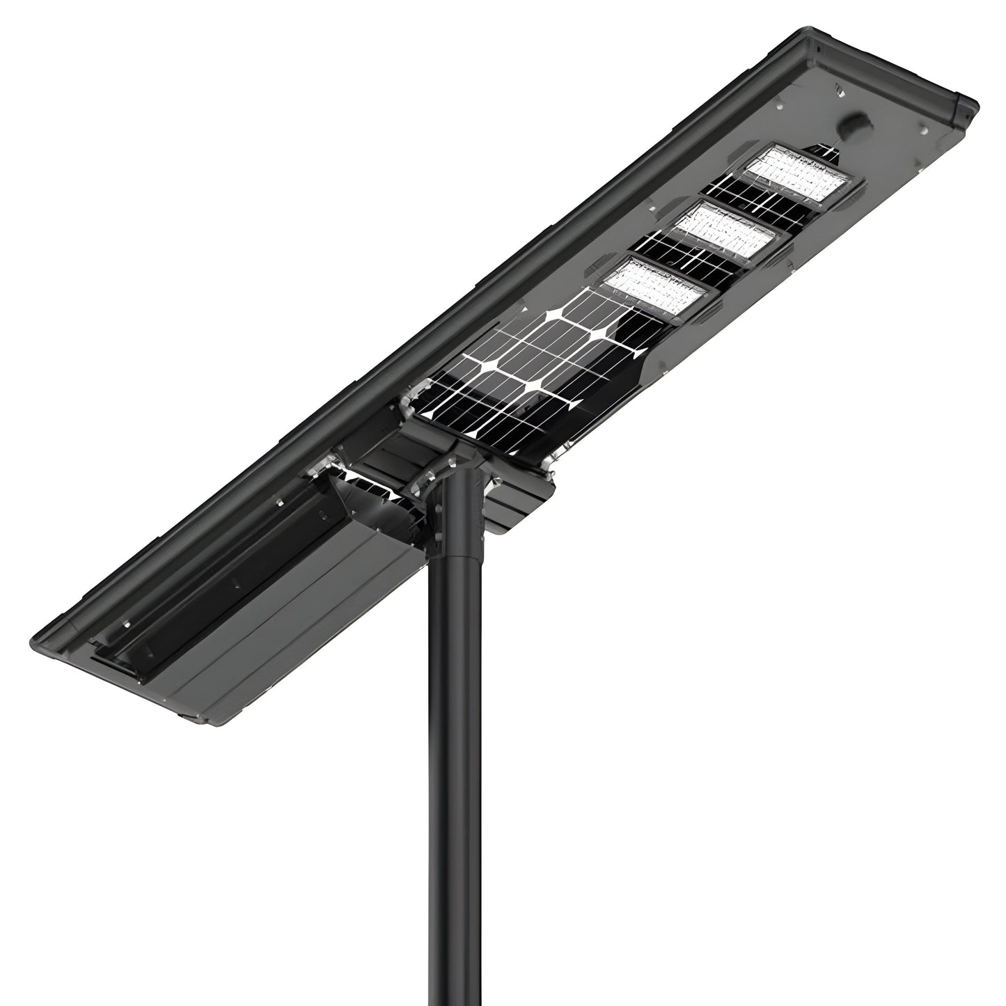 AVS Energy Solar LED Street Light 80 Watt 14400 Lumens 5000K Parking Lot Light Solar All in One Street Light - AVS-BF02-80W