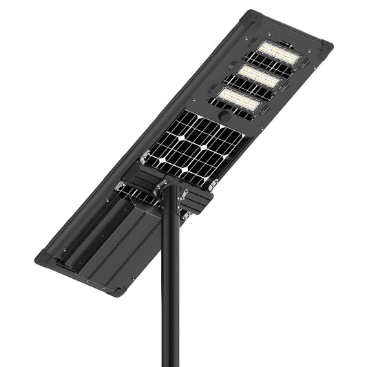 AVS Energy Solar LED Street Light 80 Watt 14400 Lumens 5000K Parking Lot Light Solar All in One Street Light - AVS-BF02-80W