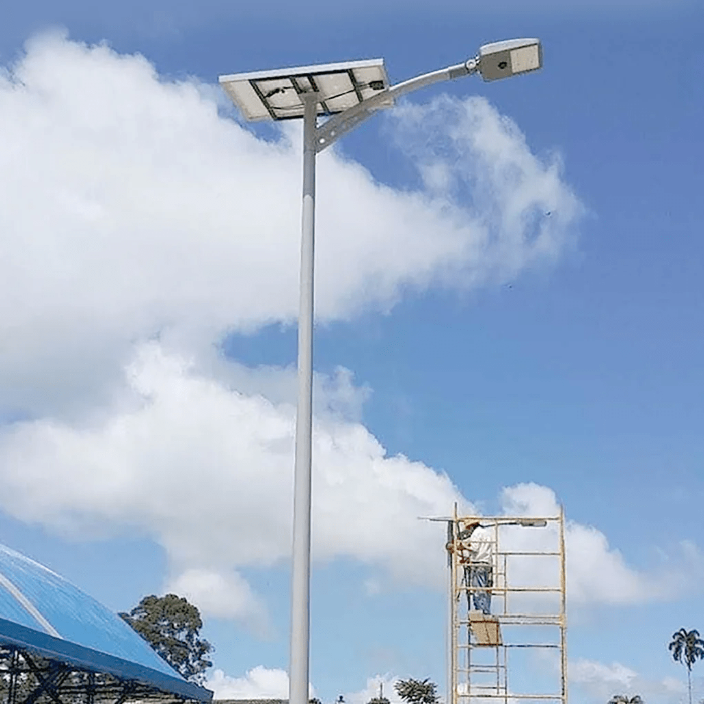AVS Energy Solar Billboard Light 20 Watt 2800 Lumens 5000K Yoke/Pole Mount IP67  - AVS-SFL20W-Yoke