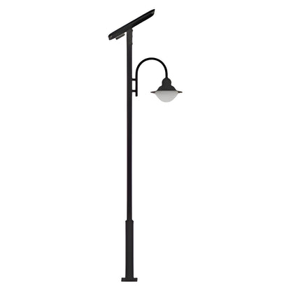 AVS Energy Solar Street Pole Light 20 Watt 3000 Lumens 5000K Black Housing Pathway Lighting Garden Light Solar Post Top CAPE Light -  AVS-CAPE-20W
