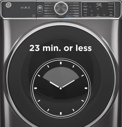 GE APPLIANCES GFD65ESPVDS GE(R) 7.8 cu. ft. Capacity Smart Front Load Electric Dryer with Steam and Sanitize Cycle - GFD65ESPVDS-KT