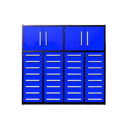 Chery Industrial 7ft Garage Storage Cabinet (32 Drawers & 2 Cabinets) - WW000210