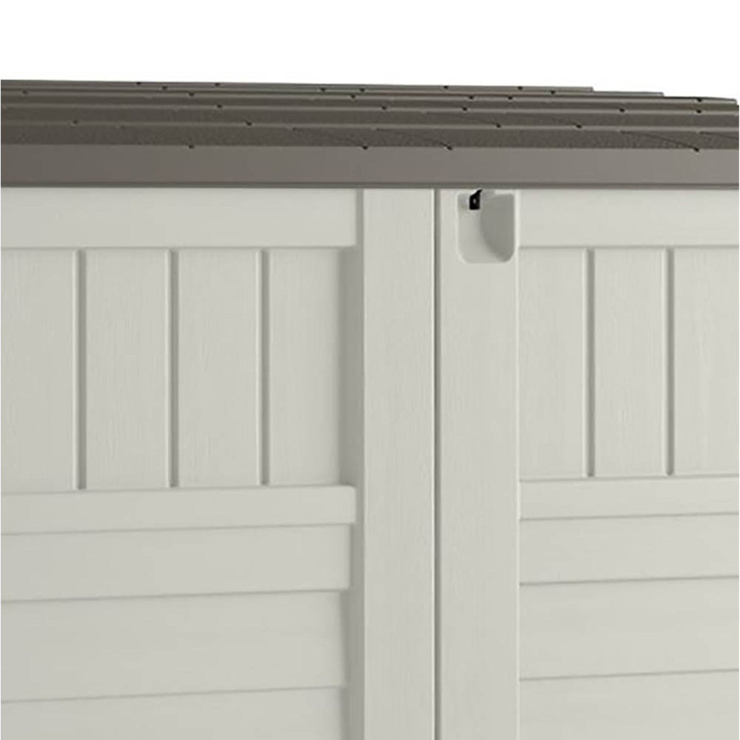 Suncast 53 x 31.5 x 45.5" Resin Storage Shed w/ Reinforced Floor, Ivory (2 Pack) - 111743