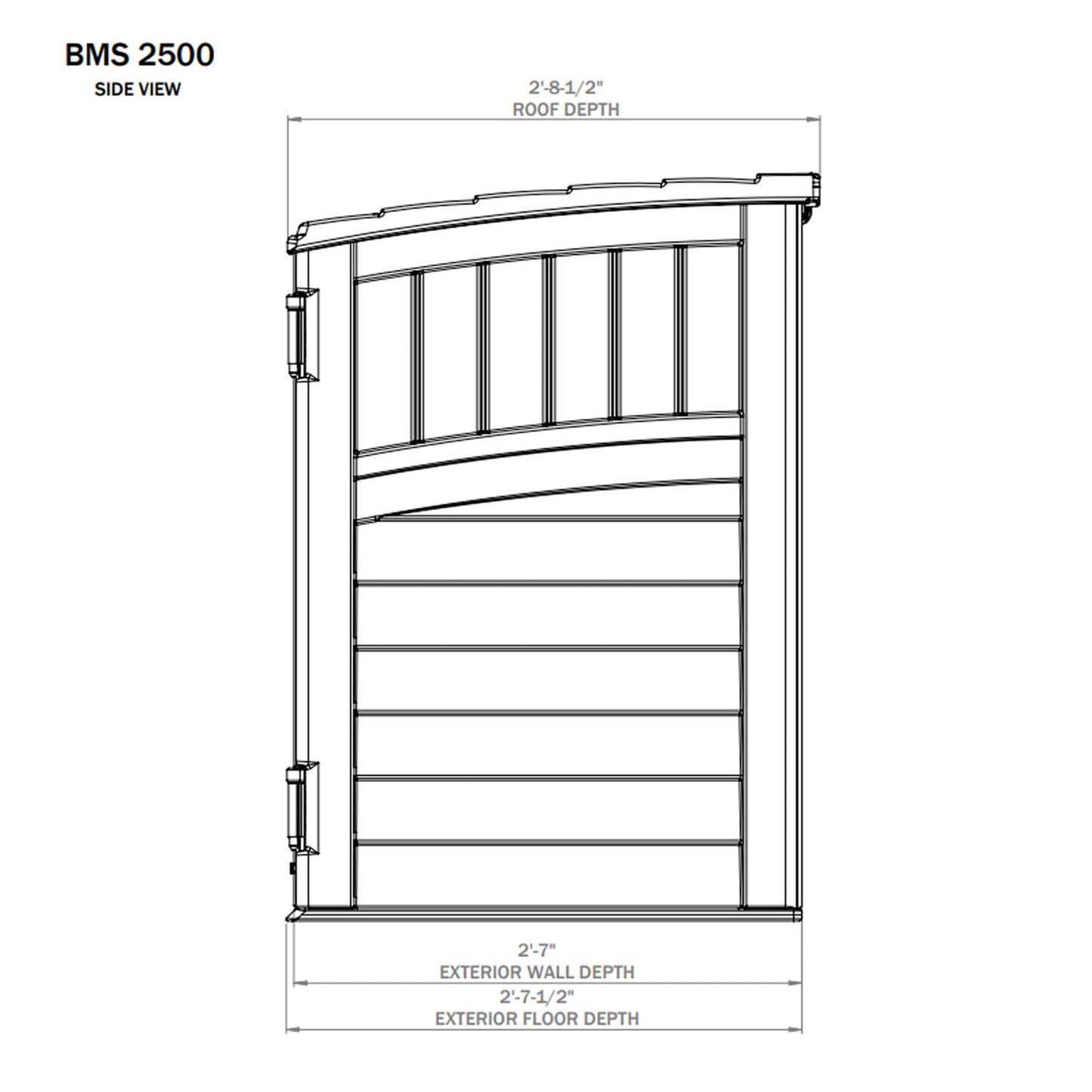 Suncast 53 x 31.5 x 45.5" Resin Storage Shed w/ Reinforced Floor, Ivory (2 Pack) - 111743