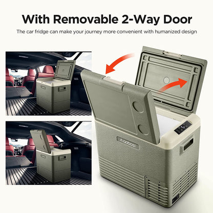 AOBOSI ‎12 Volt Car Fridge 53Qt/50L Green - CL50-GN-WIFI