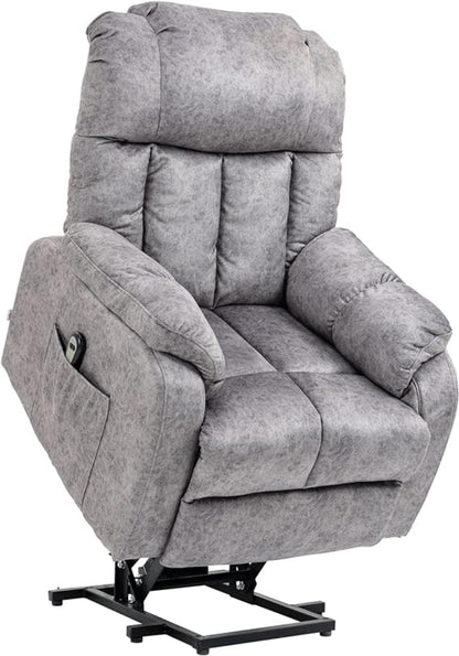 HomCom Power Lift Chair, Electric Recliner for The Elderly, Compact Living Room Chair - B09MYGQ94R-1