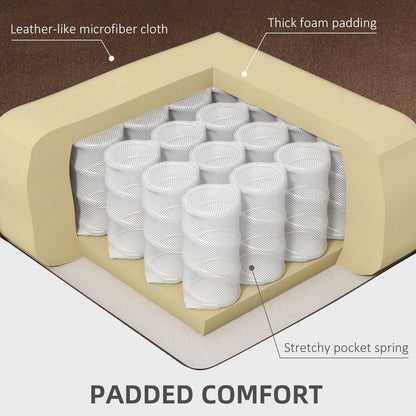 HomCom Lift Recliner Chair, Ergonomic Massage Chair with 4 Positions and Heating, Fabric Overstuffed Living Room Chairs with Side Pockets, Dark Brown - B0CTY2JHYZ-1