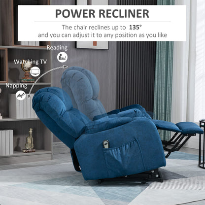 HomCom Power Lift Chair, Electric Recliner for The Elderly, Compact Living Room Chair - B09MYGQ94R-1