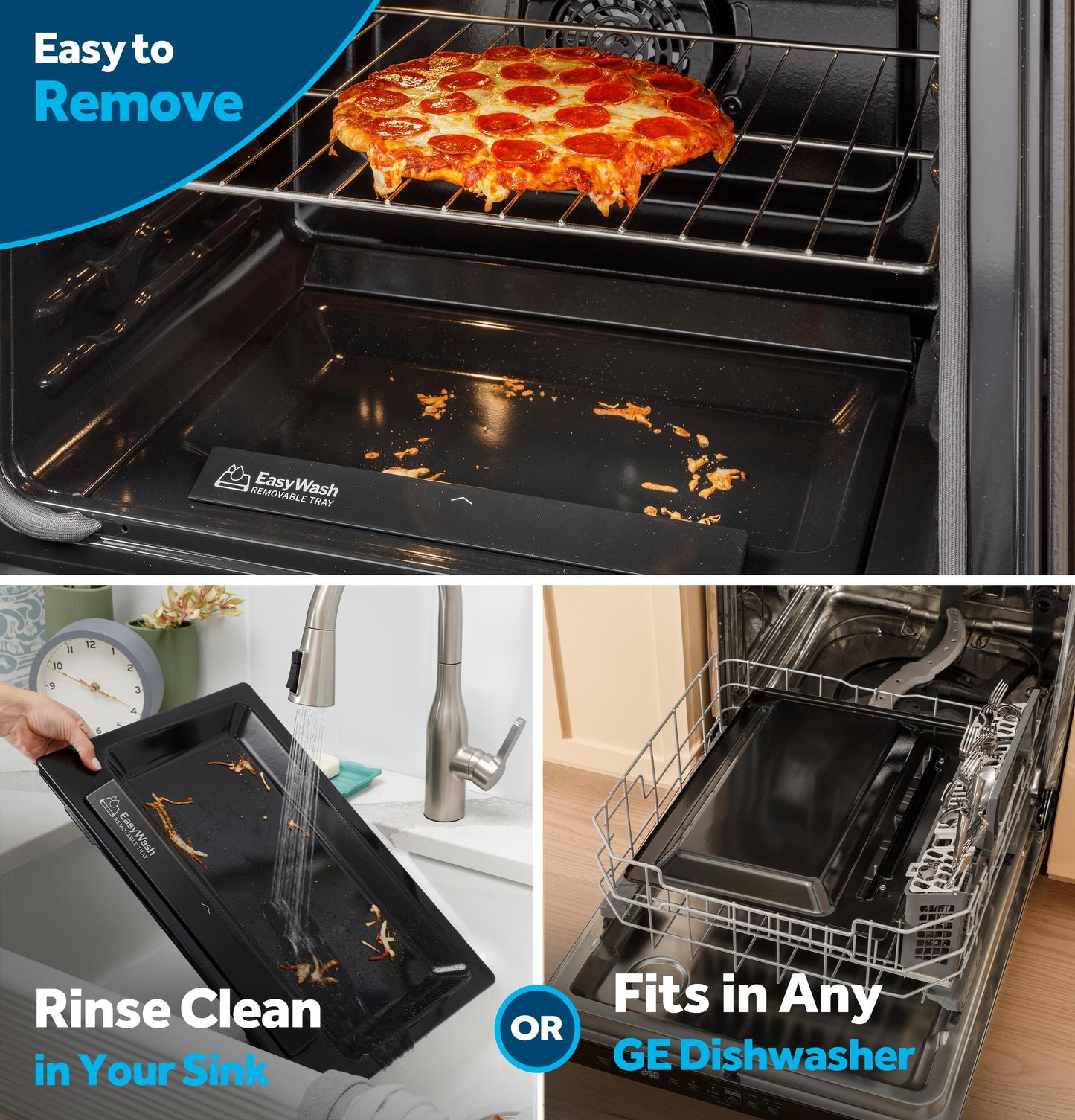 GE APPLIANCES GGF600AVSS GE(R) 30" Free-Standing Gas Convection Range with No Preheat Air Fry and EasyWash(TM) Oven Tray - GGF600AVSS-KT