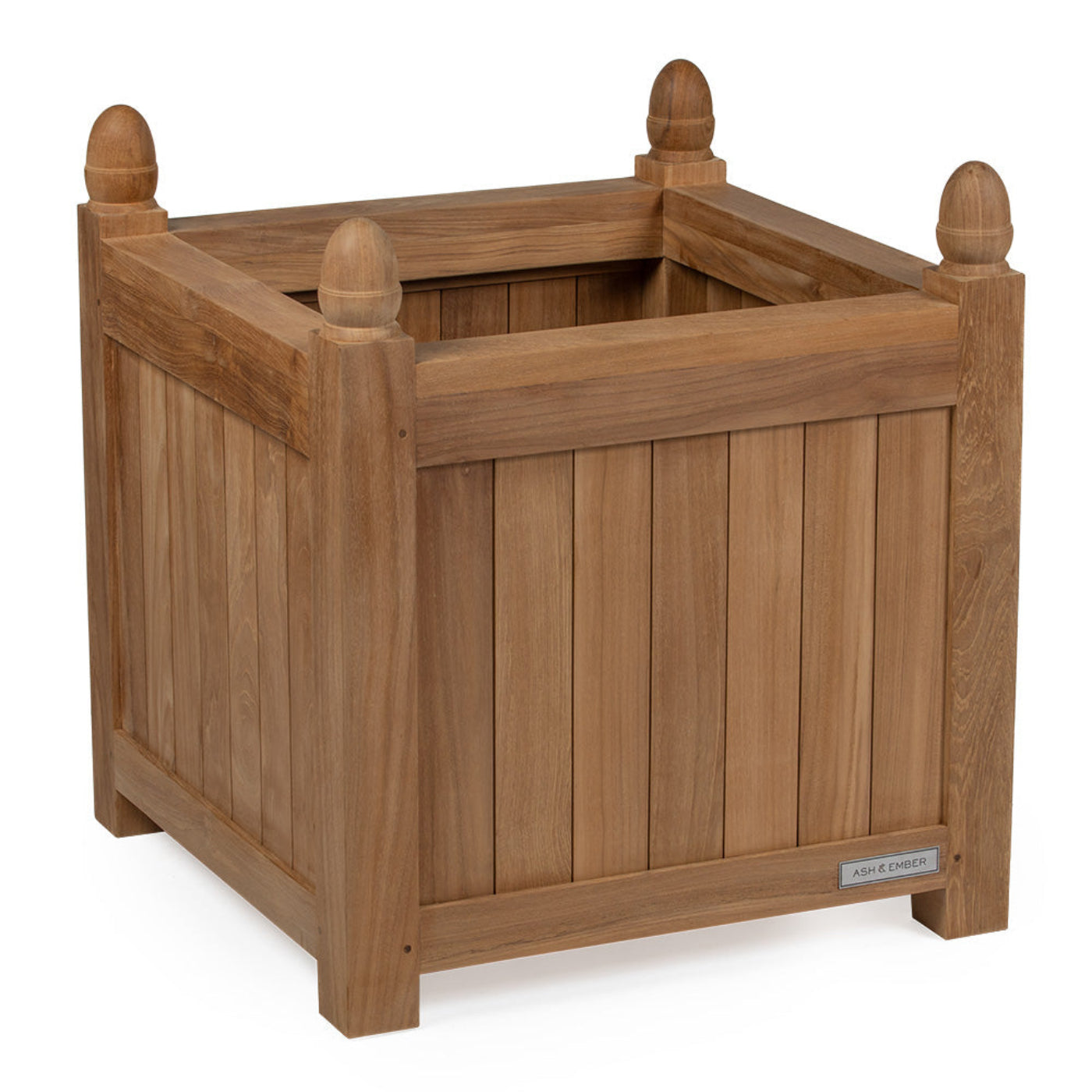 Solstice Grade A Teak Square Planter Box - 899505