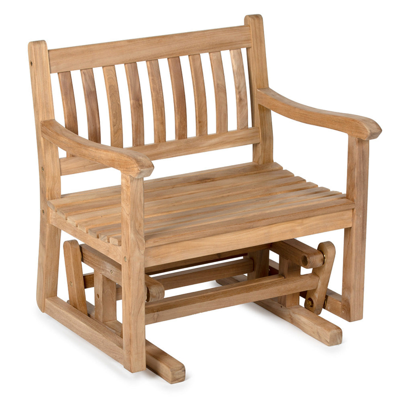 Ash & Ember Cascade Grade A Teak Glider Rocking Chair - 899516